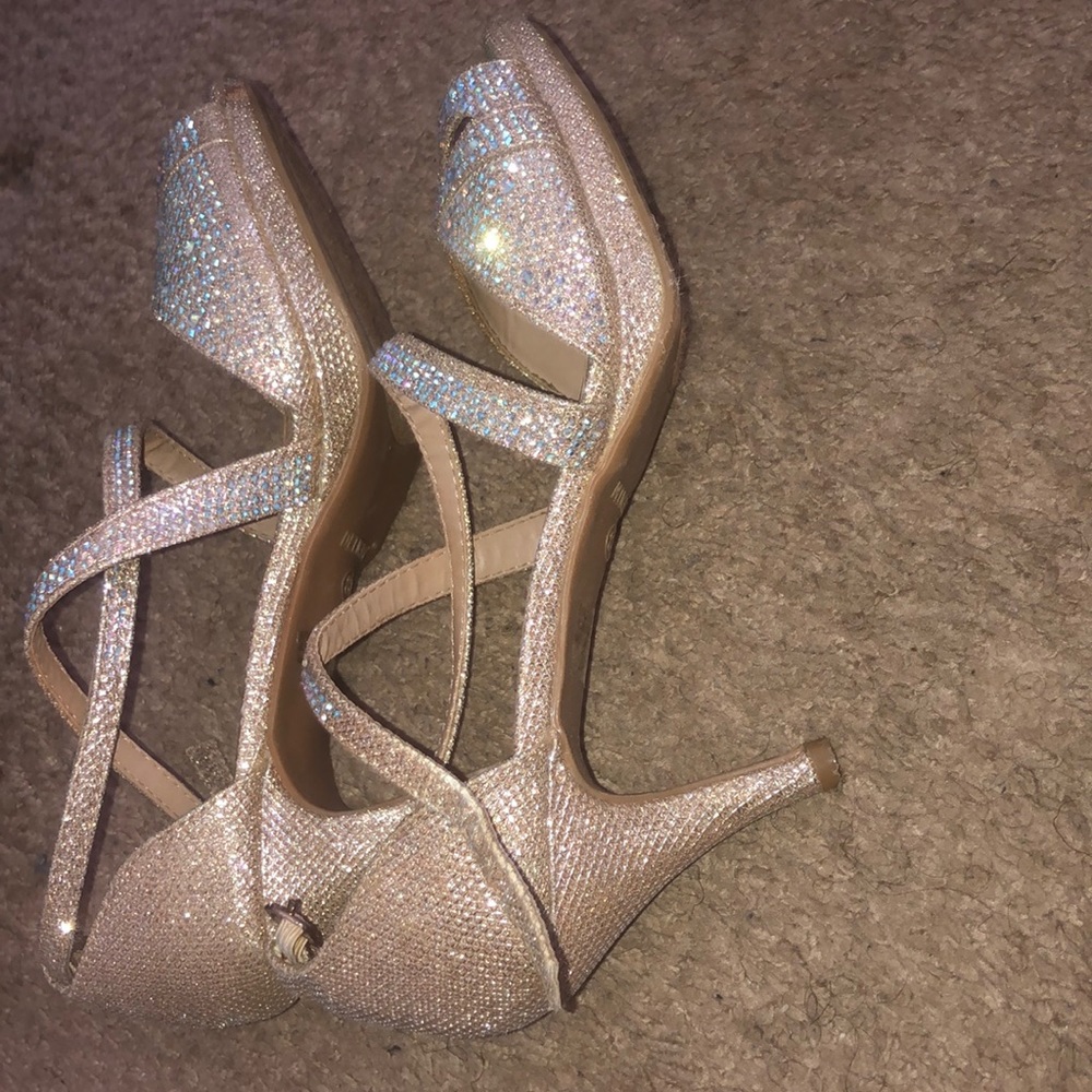 Delicacy Silver Open Toe Heels